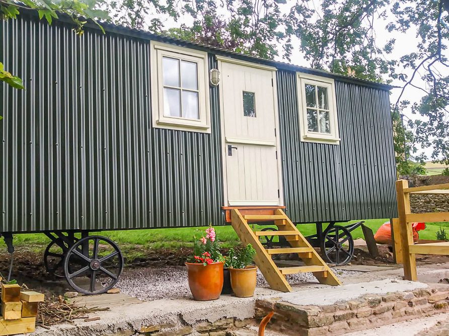 Shepherd's Hut at Rushop Hall - romatic accommodation in the Peak District