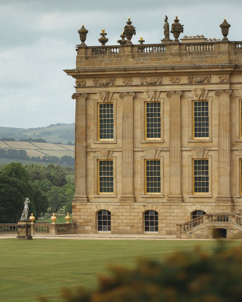 Chatsworth House gardens in the Peak District