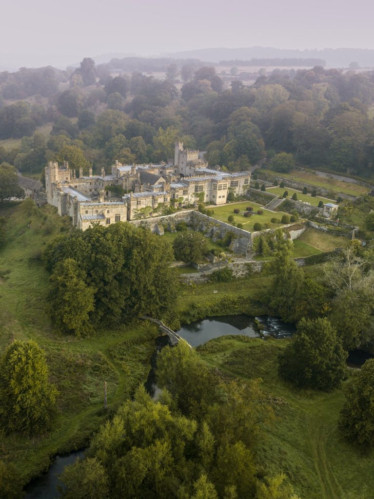 Haddon Hall is a short drive from Rushop Hall