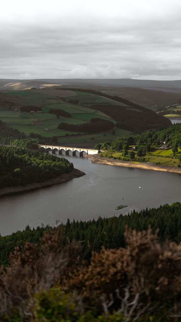 View view of Ladybower in the Peak District, a short distance from Artbell